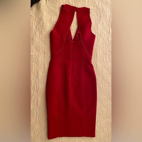 Reiss Red Cut Out Back Dress size 0 - Picture 2 of 2